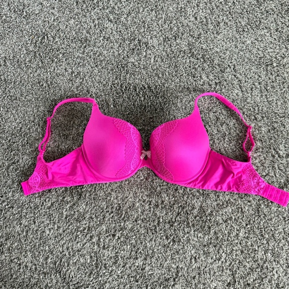 Victoria's Secret Other - Victoria's Secret Body by Victoria Perfect Shape Pink Lace Push Up Bra